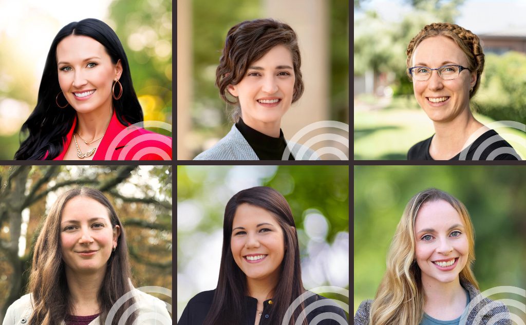 Left to right and top to bottom: Tana Jackson, Angela Perri, Angela Huster, Kim Johnson, Lauren Brooks, Kathleen Markham