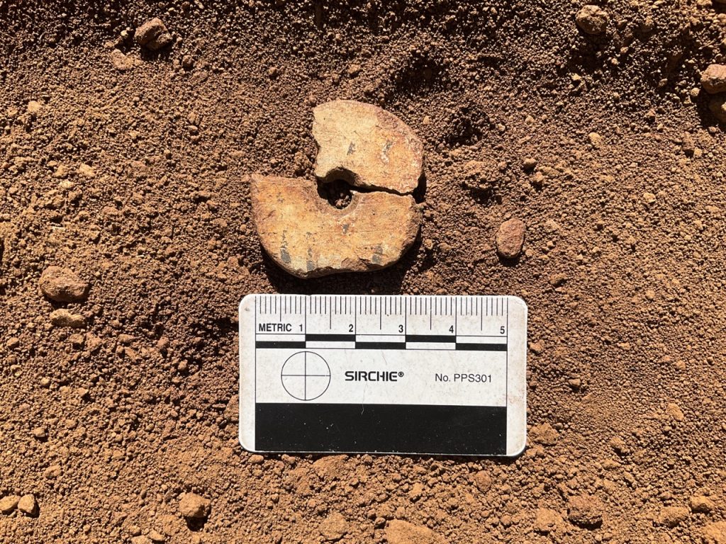 Ceramic spindle whorl