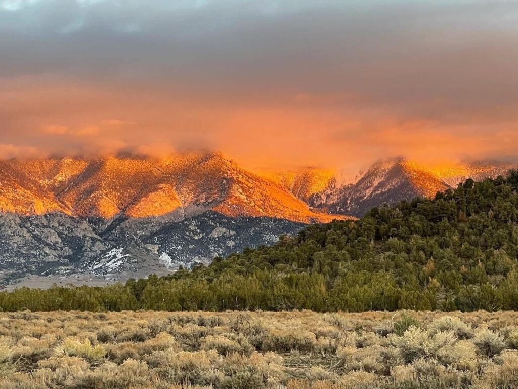 Sunset from Camp Spot on the Utah/Nevada Border - photo by Michael Rohrer