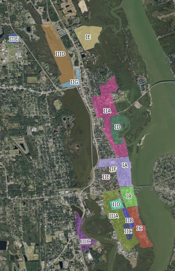 Recommended Archaeological Zones based on the numerous compiled data sources, each with distinct recommendations for ground-disturbing activity suggested to the City.