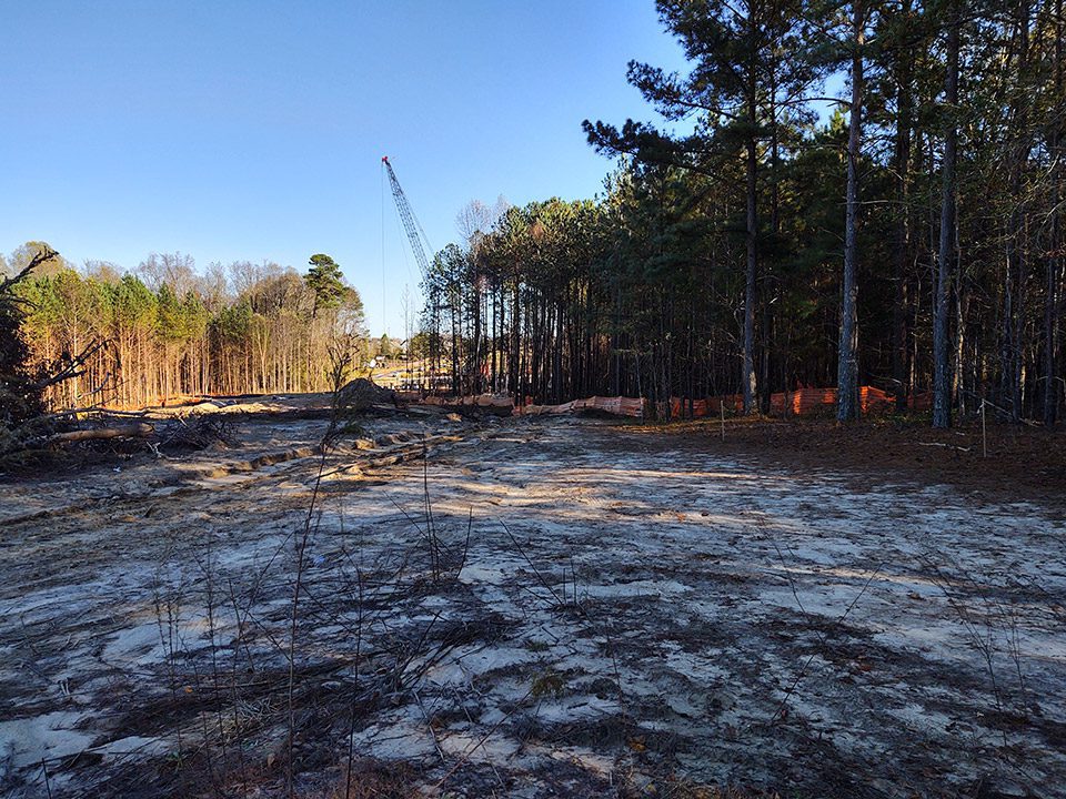Overview of the project area in Wake County, North Carolina.