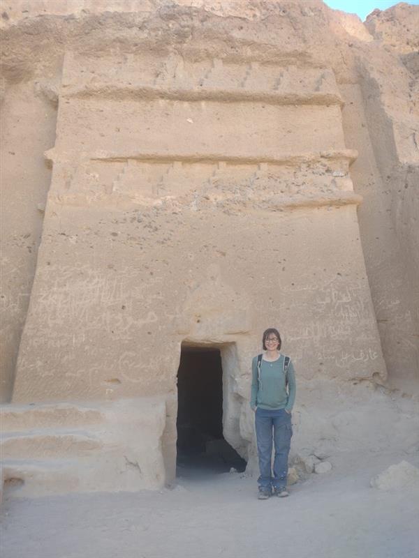 Snape poses for a picture at a Chronicle Heritage project site in Saudi Arabia.