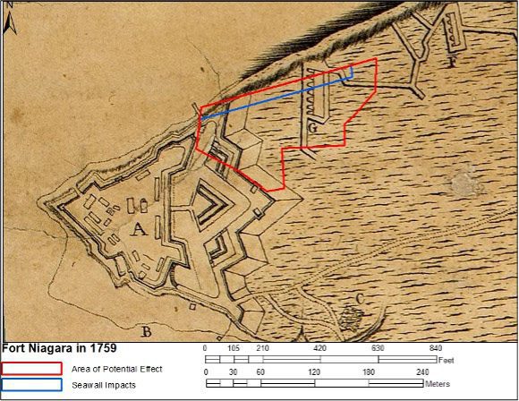 Figure 2-1. The approximate location of the project area in the late 1750s (Demler 1759)