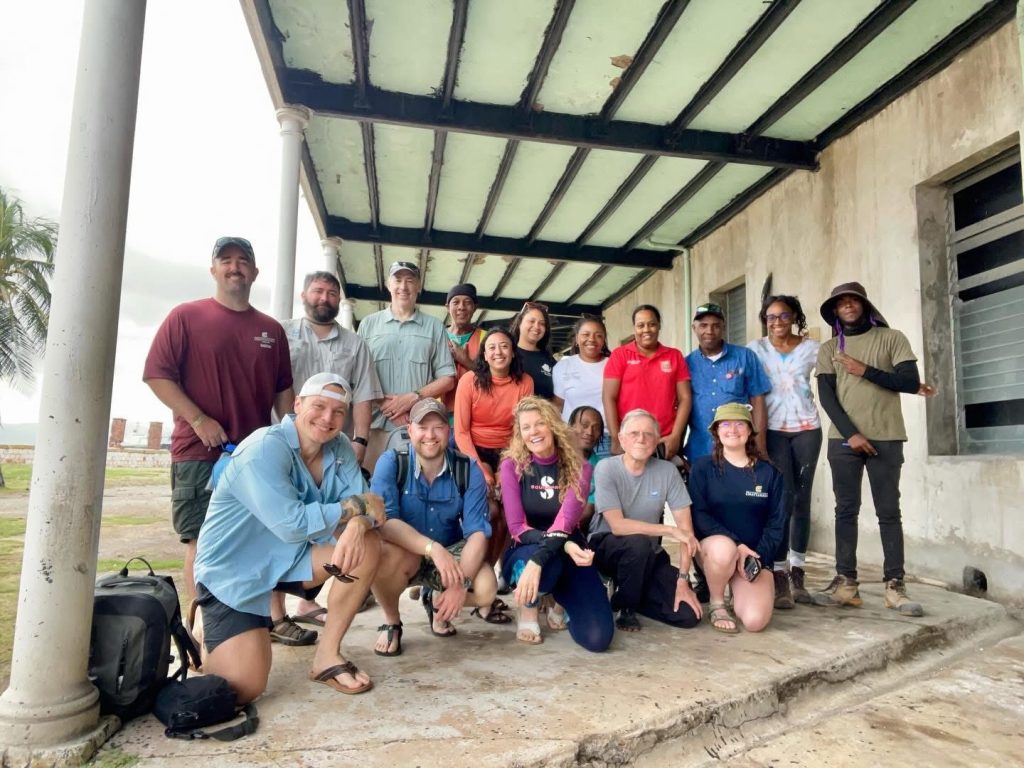 Jamaica National Heritage Trust (JNHT) staff members and members of the 2026 Maritime Legacy Project: Jamaica team prior to diving operations on the sunken city of Port Royal. Photo courtesy of AJ Van Slyke.